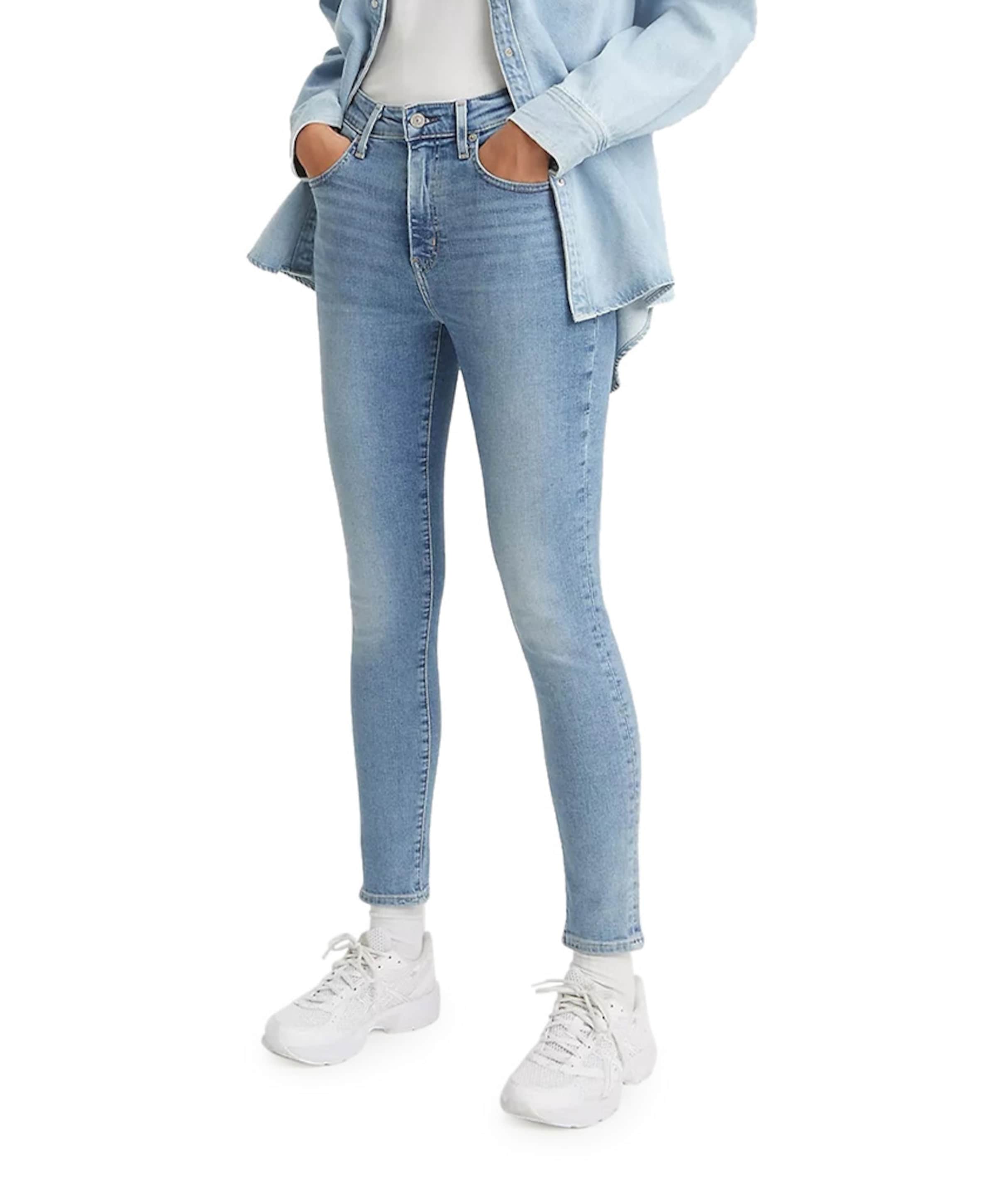 721 High rise skinny dames jeans blauw