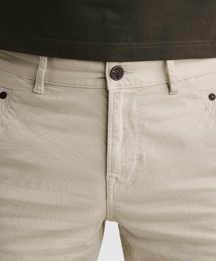 SPECTOR CHINO SHORTS FANCY STRUCTU heren korte broek wit