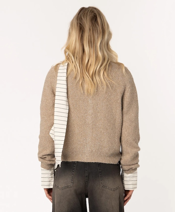 Dames vest beige