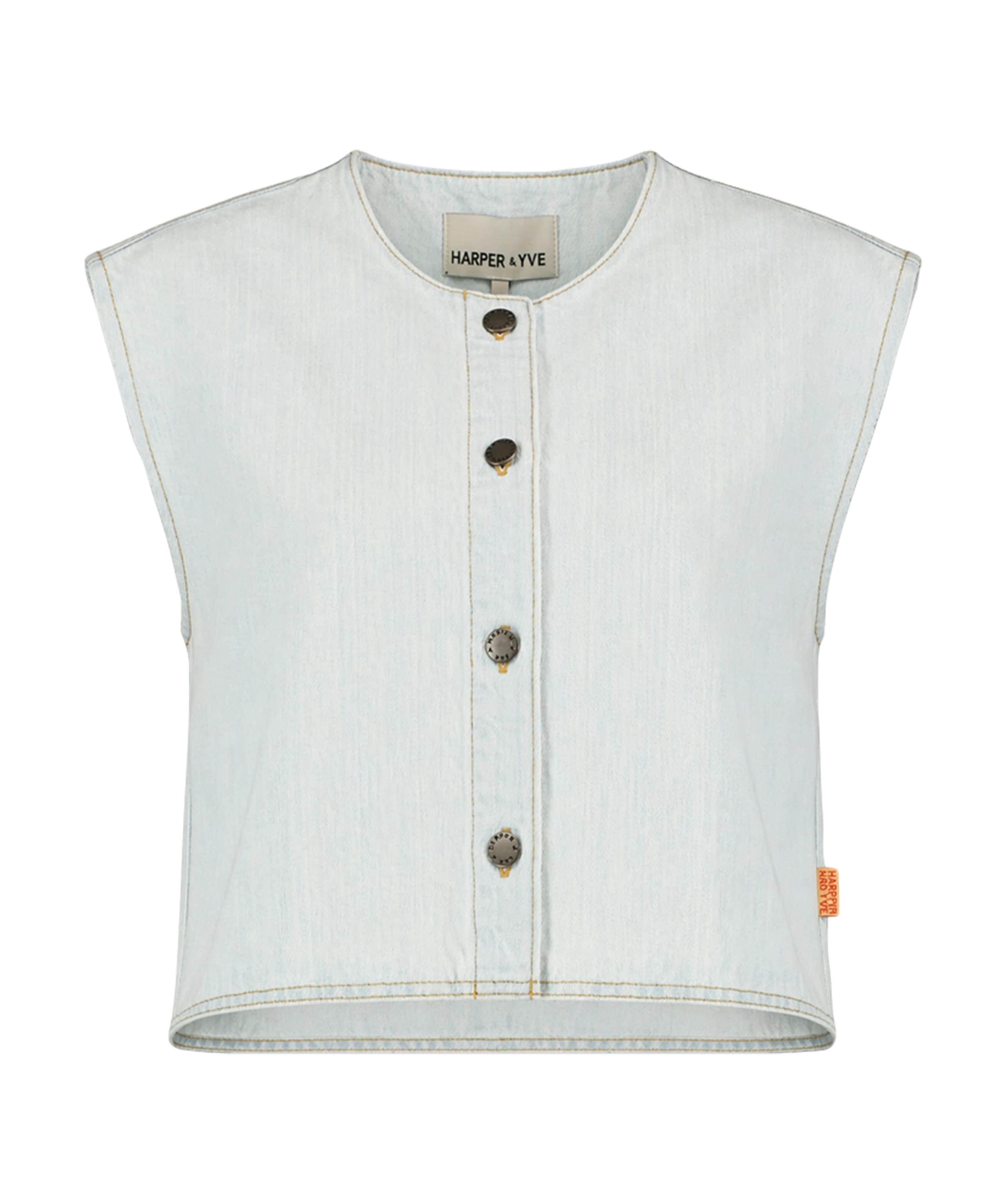 Dames gilet blauw