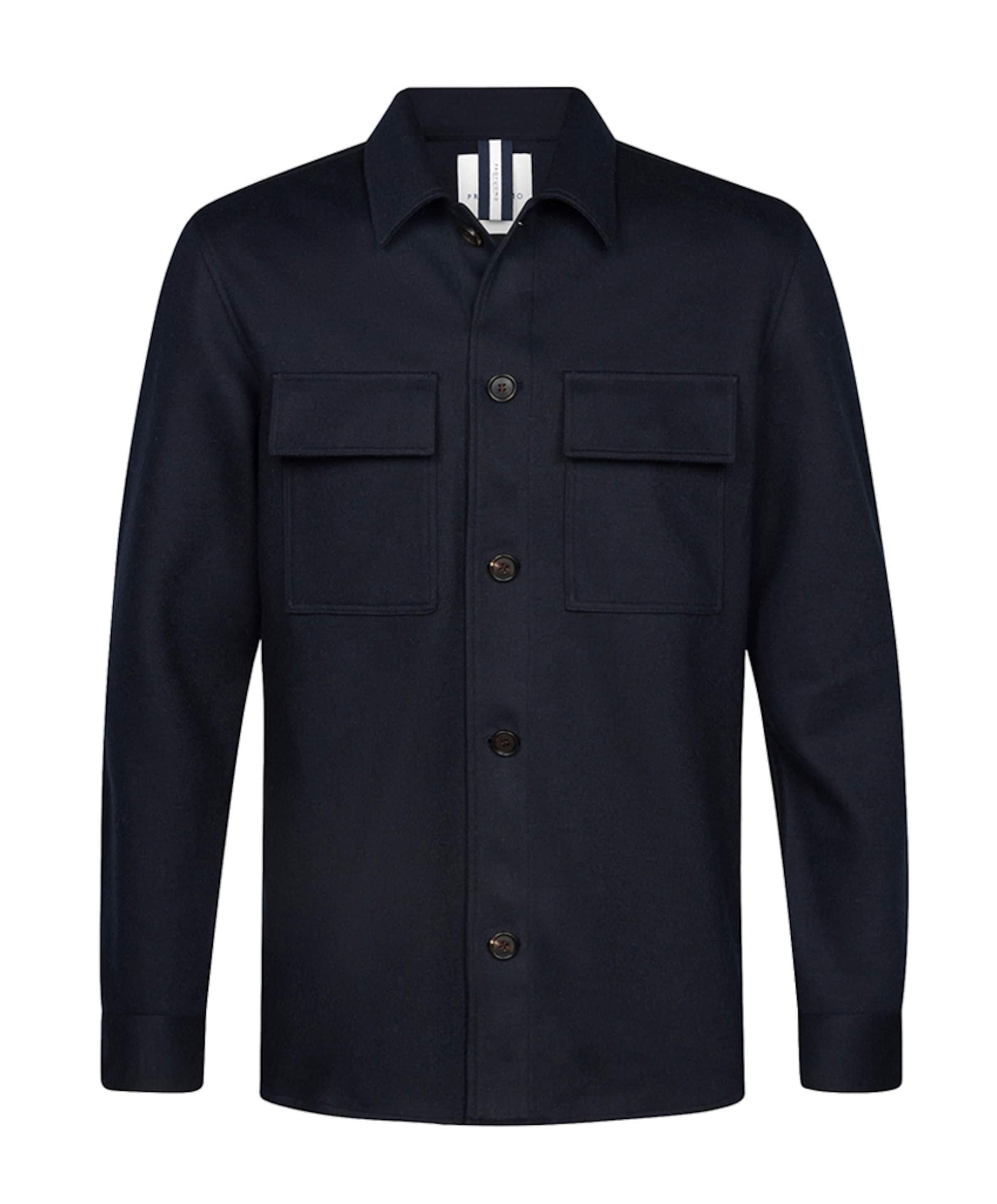 Heren overshirt blauw