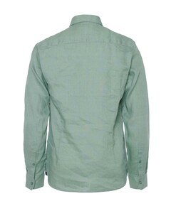 Heren overhemd lange mouw groen