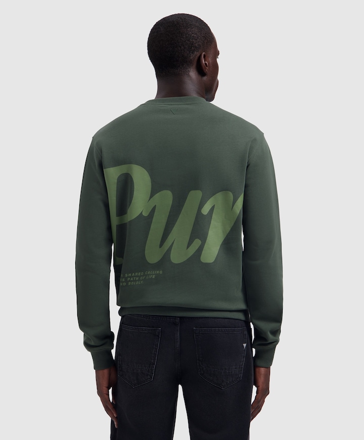 Heren sweater groen