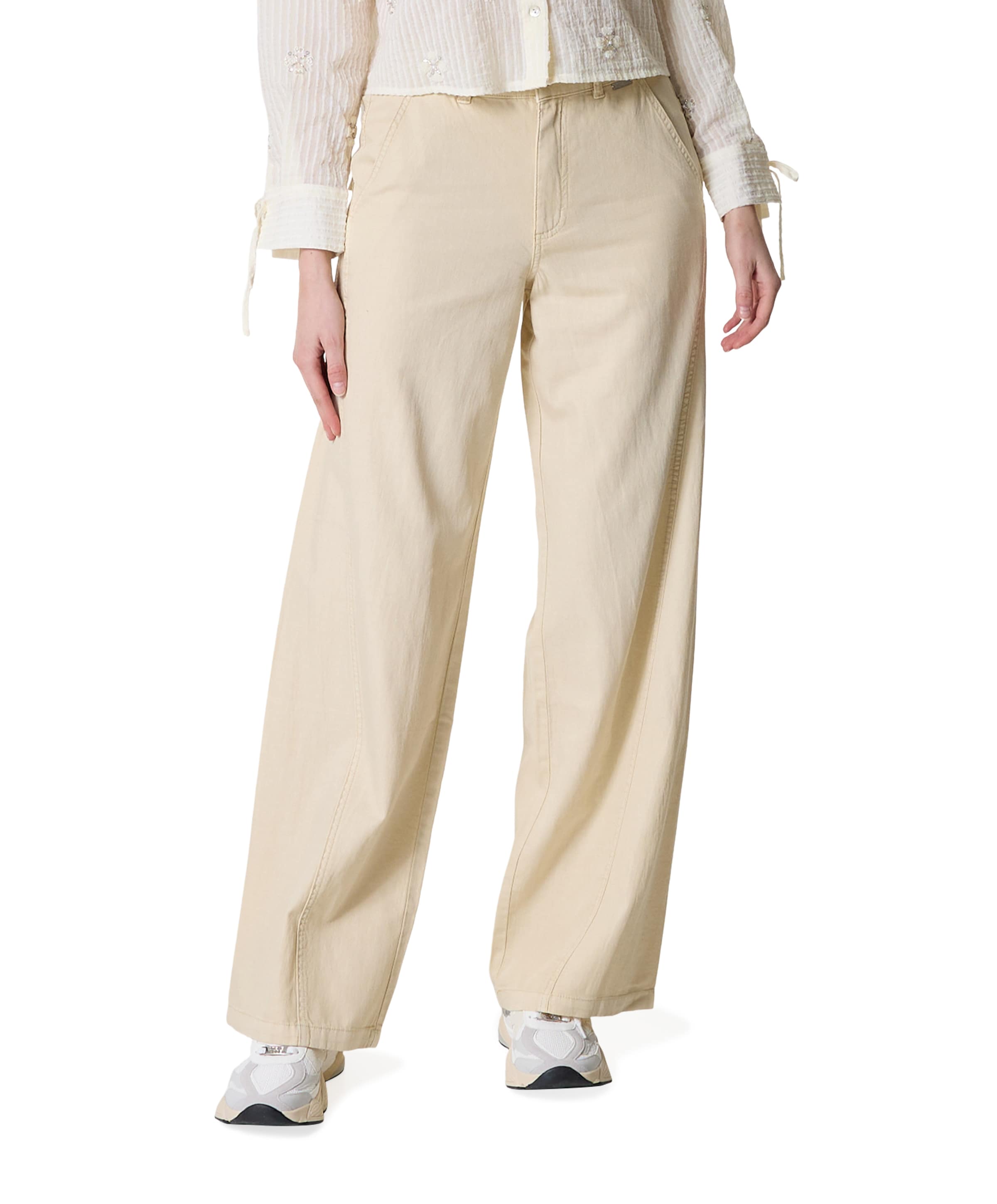Claudette Cotton Linen L33 dames broek beige