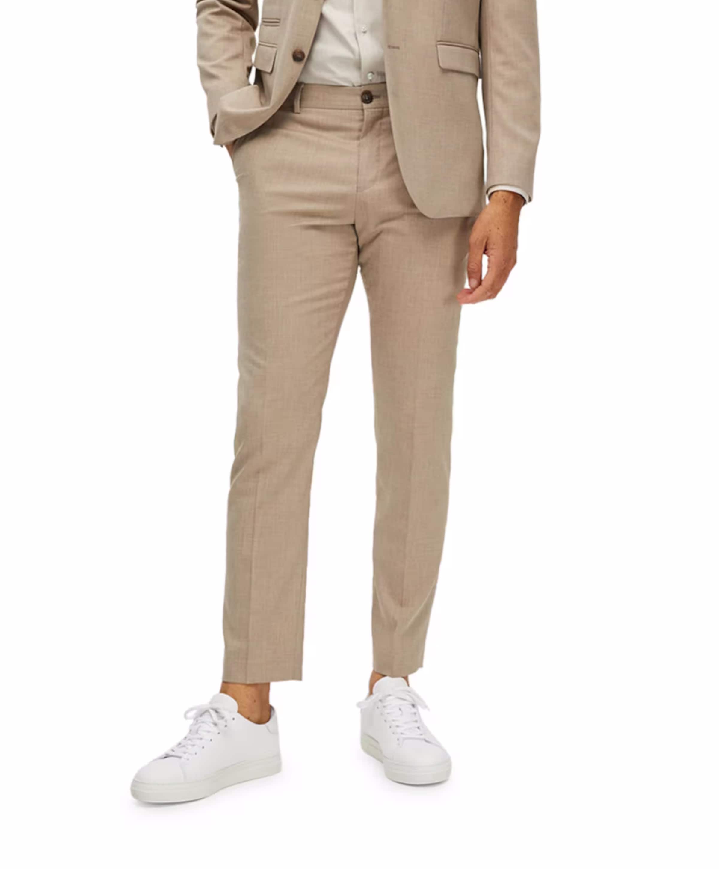 SLHSLIM-NEIL TRS B NOOS heren pantalon beige