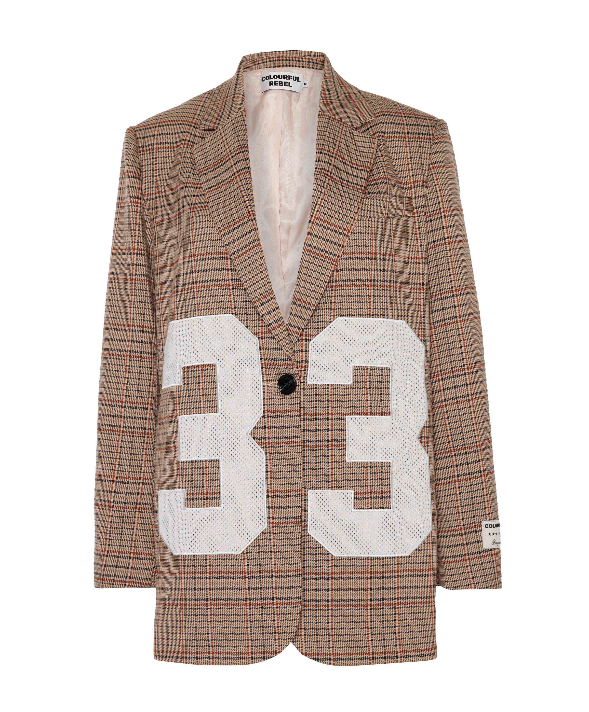 Dames blazer bruin