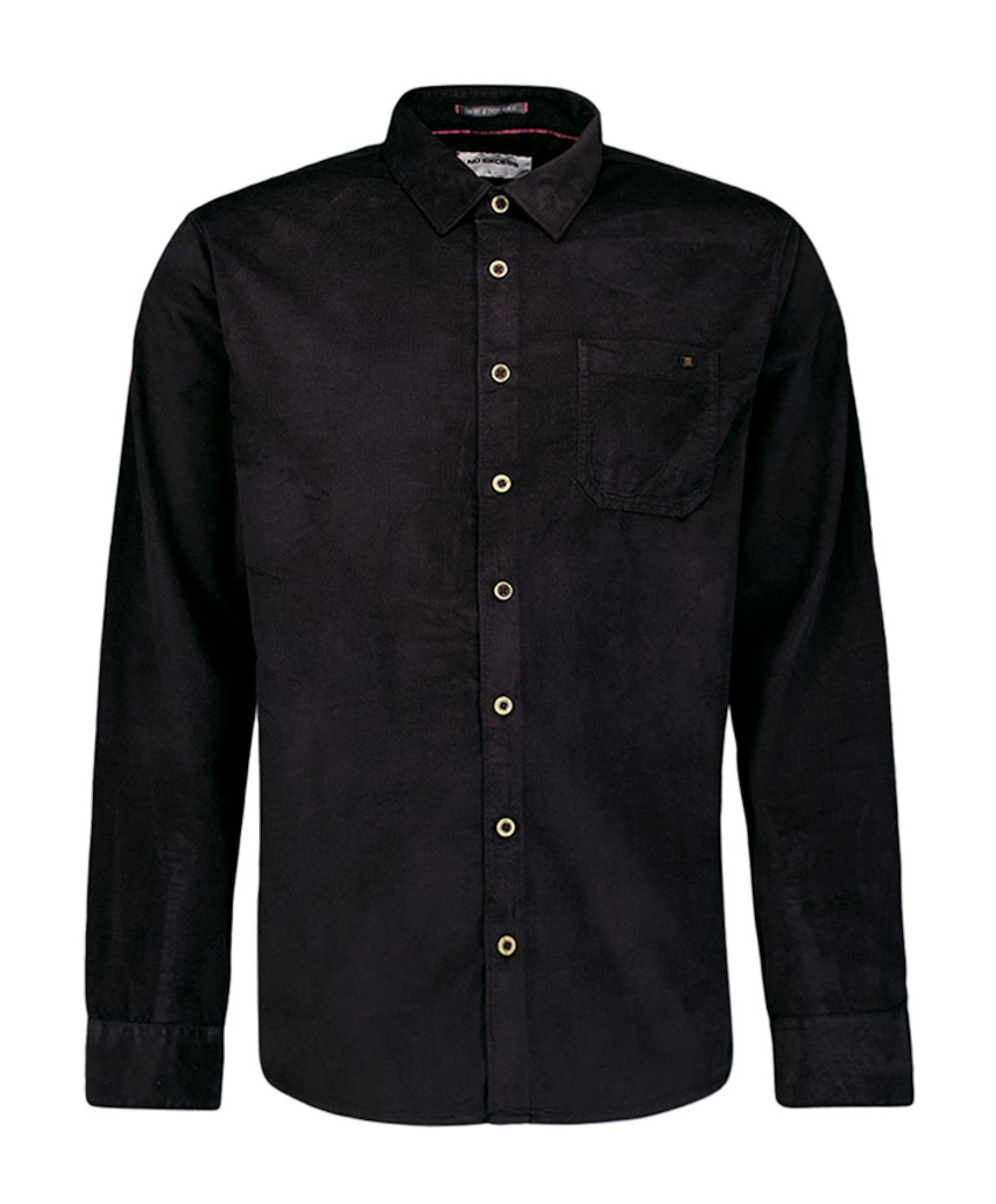 Heren overhemd lange mouw zwart