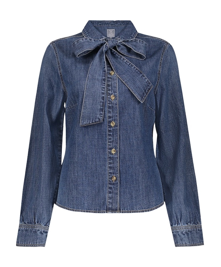 Dames blouse blauw