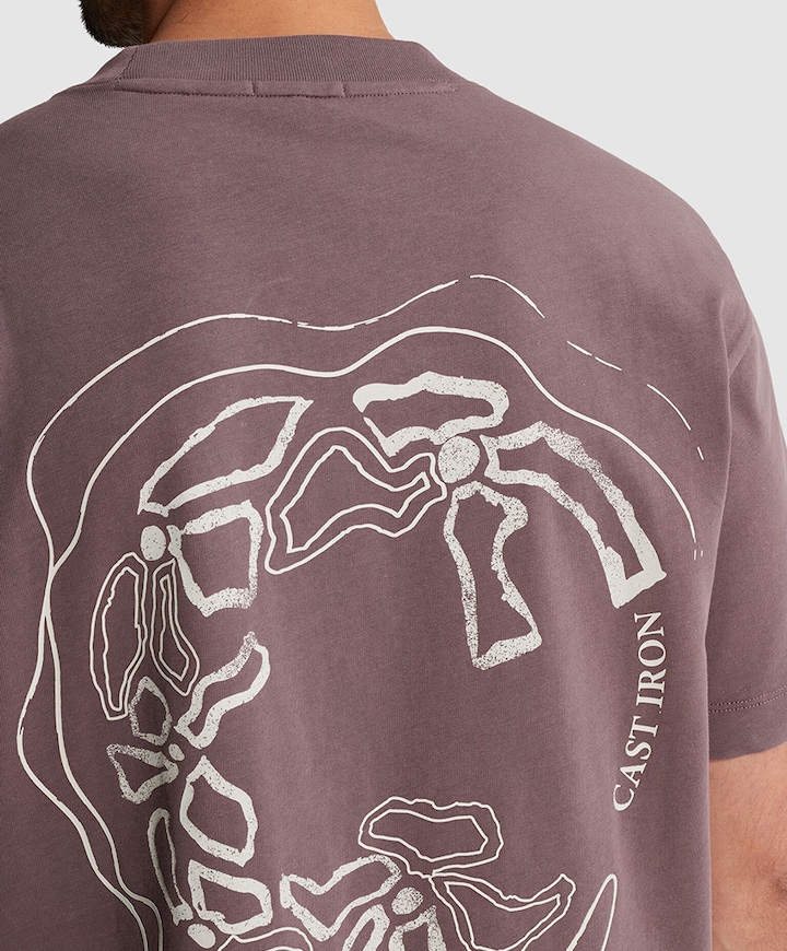 Heren T-shirt paars