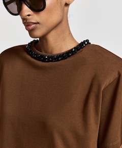 Dames T-shirt bruin