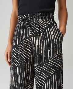 Marou palm leaves broek zwart