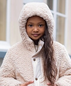 Meisjes omkeerbare jas goud