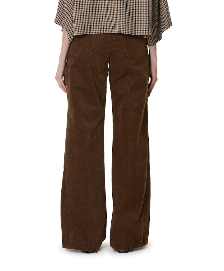 Lotta Corduroy  dames broek bruin