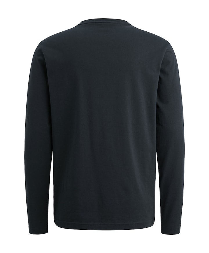 Heren longsleeve blauw