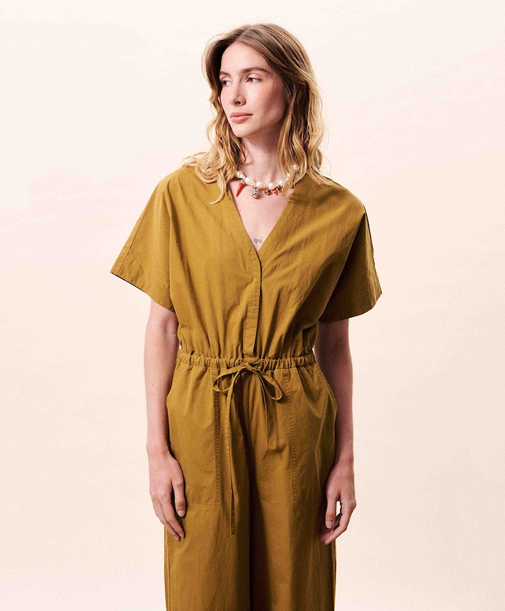 Galatee Combi dames jumpsuit groen