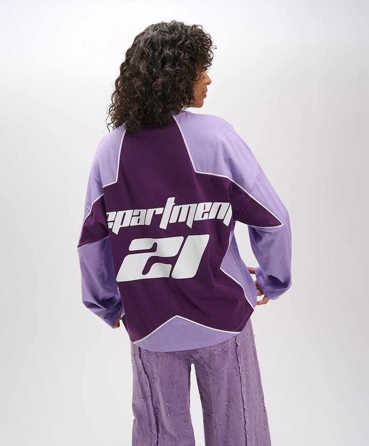 Dames longsleeve paars