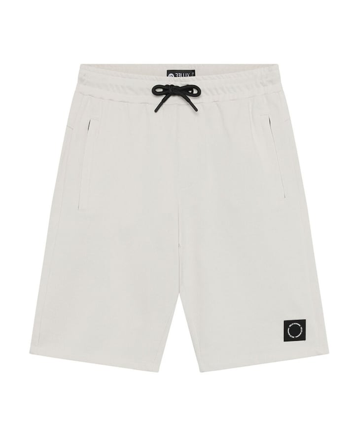 basic zip jongens korte broek grijs