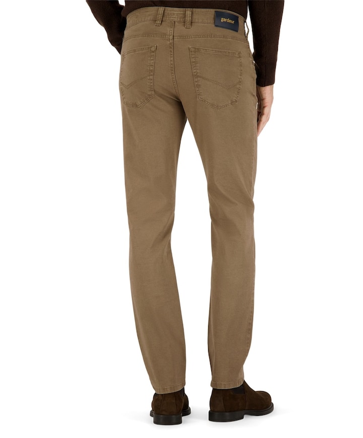 5-Pocket Modern Fit heren broek beige