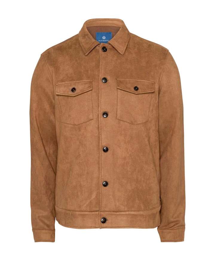 Heren overshirt bruin