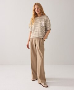 Dames T-shirt beige
