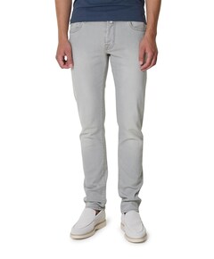 Nick Slim 5 pkt heren jeans grijs