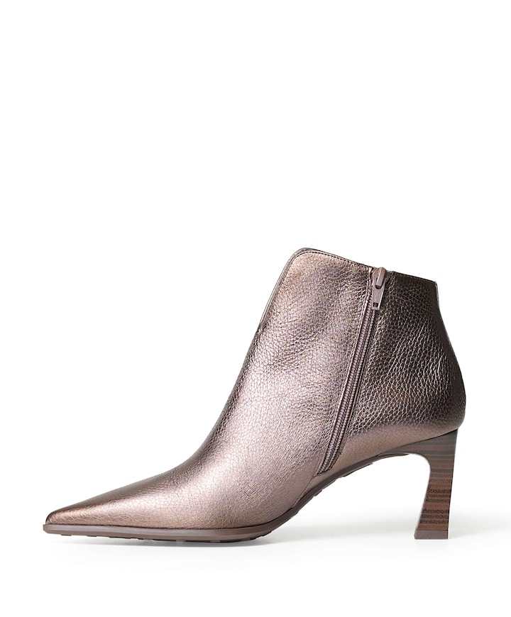 dames enkellaarzen beige