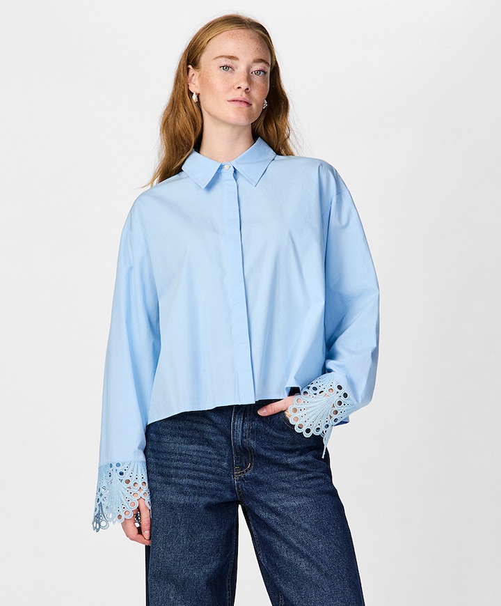 Blouse blauw