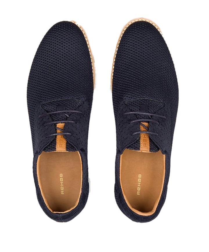 Nolan knit  heren sneakers blauw