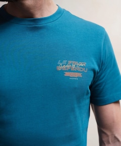 Heren T-shirt blauw