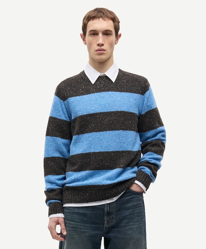 Heren trui blauw