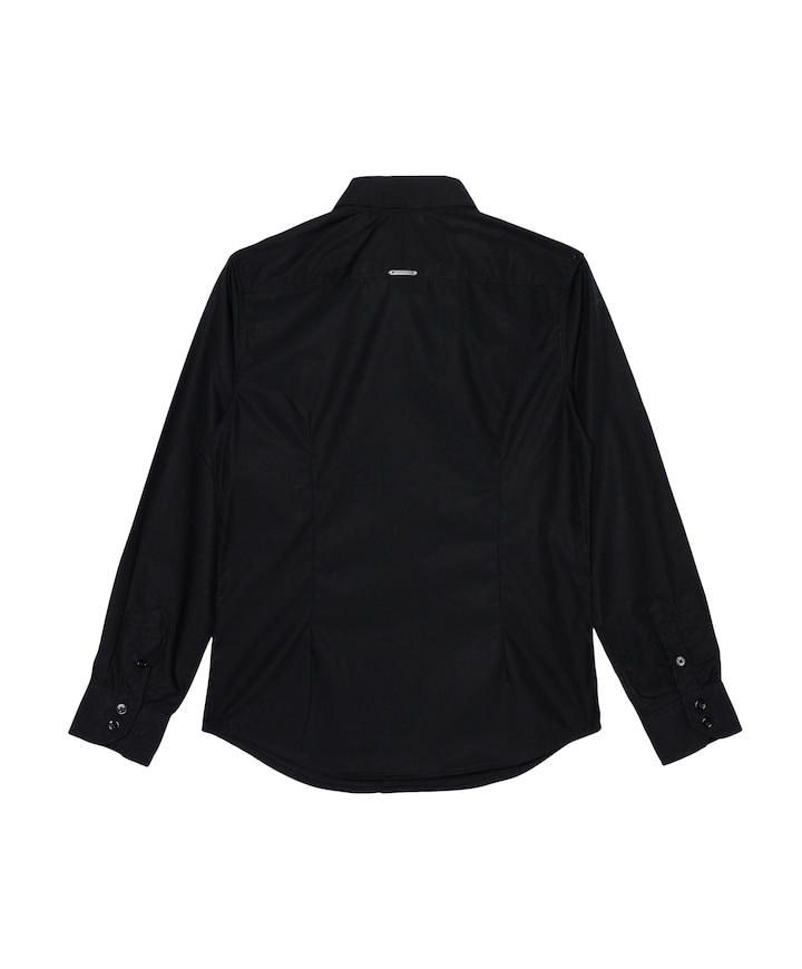 Jongens overhemd lange mouw zwart