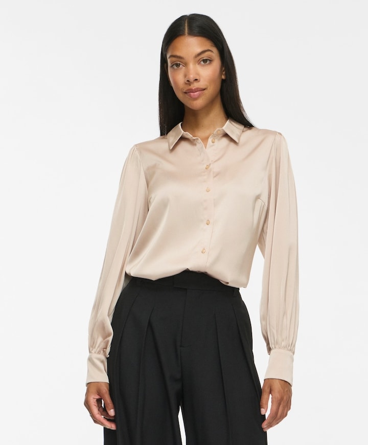 Dames blouse beige