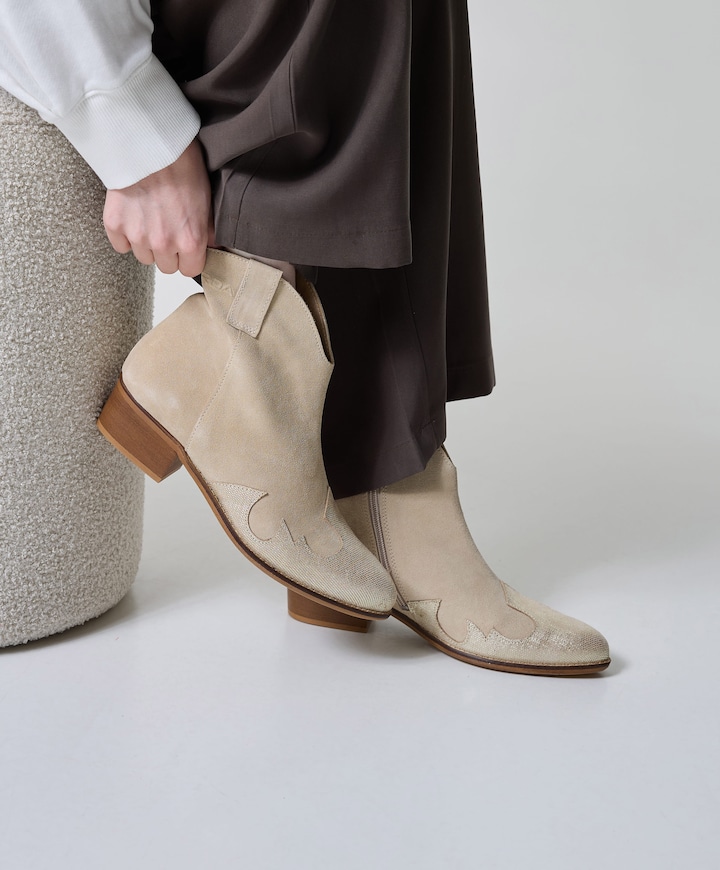 dames laarzen beige