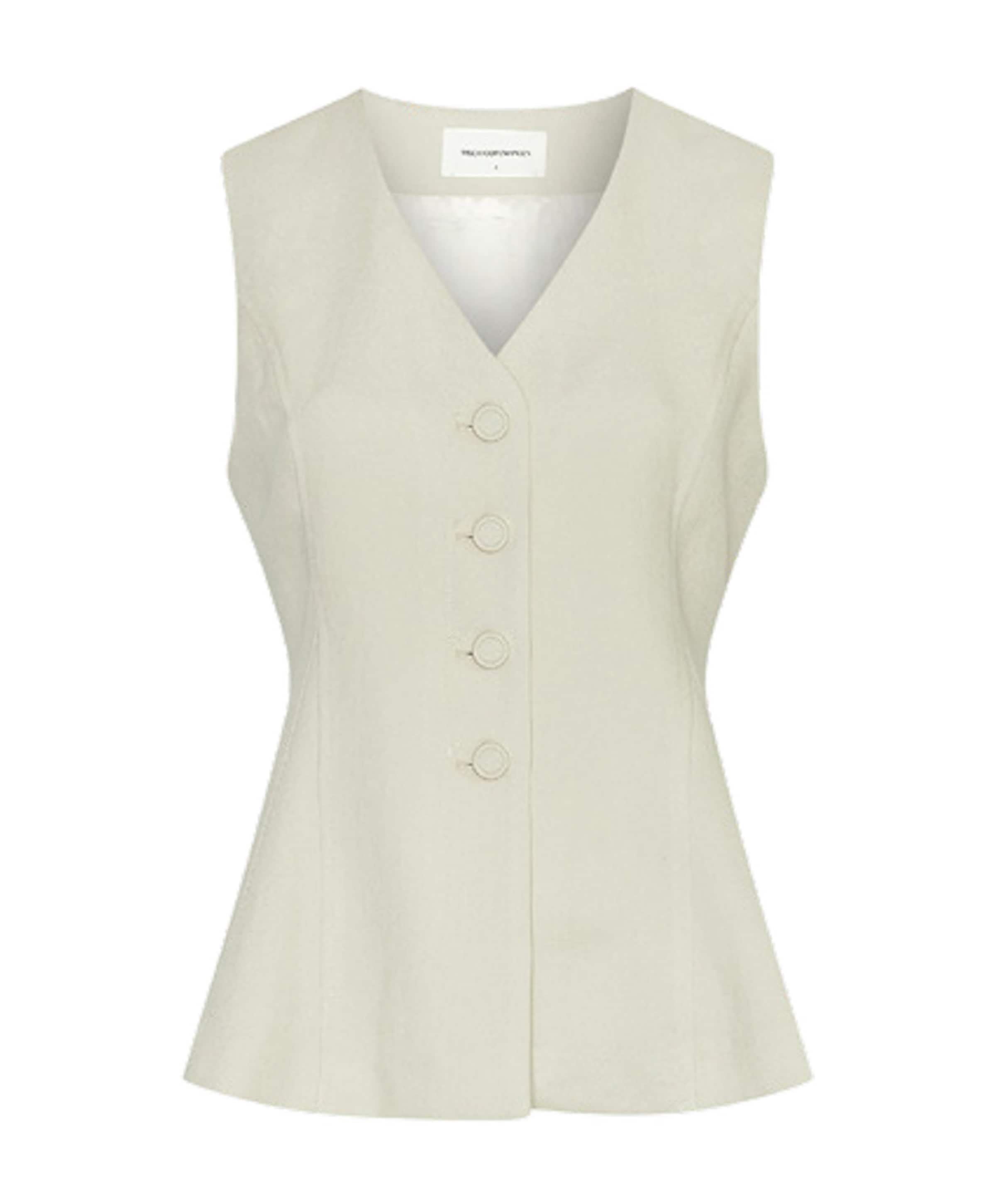 Dames gilet beige