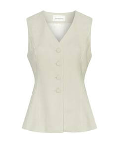 Dames gilet beige