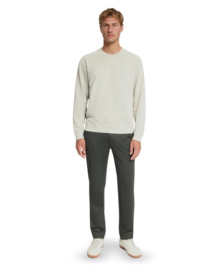 Pants Jersey Melange Regular Fit heren broek groen