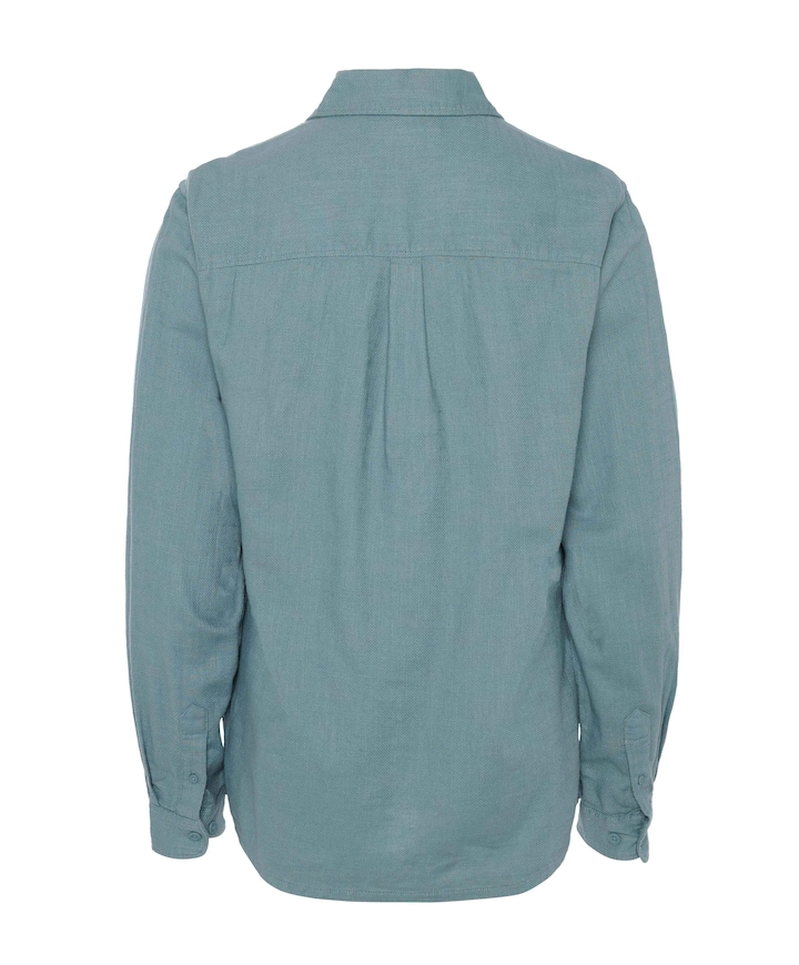 Heren overhemd lange mouw blauw