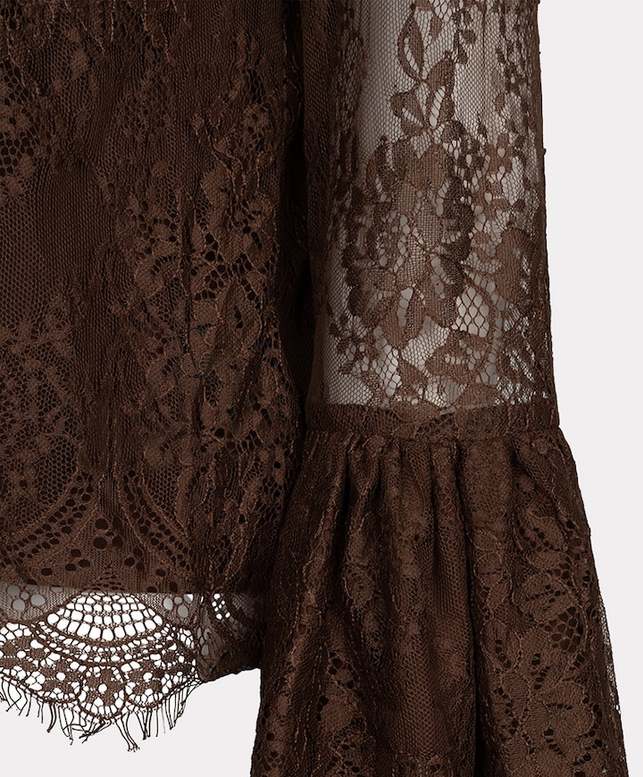 Dames blouse bruin