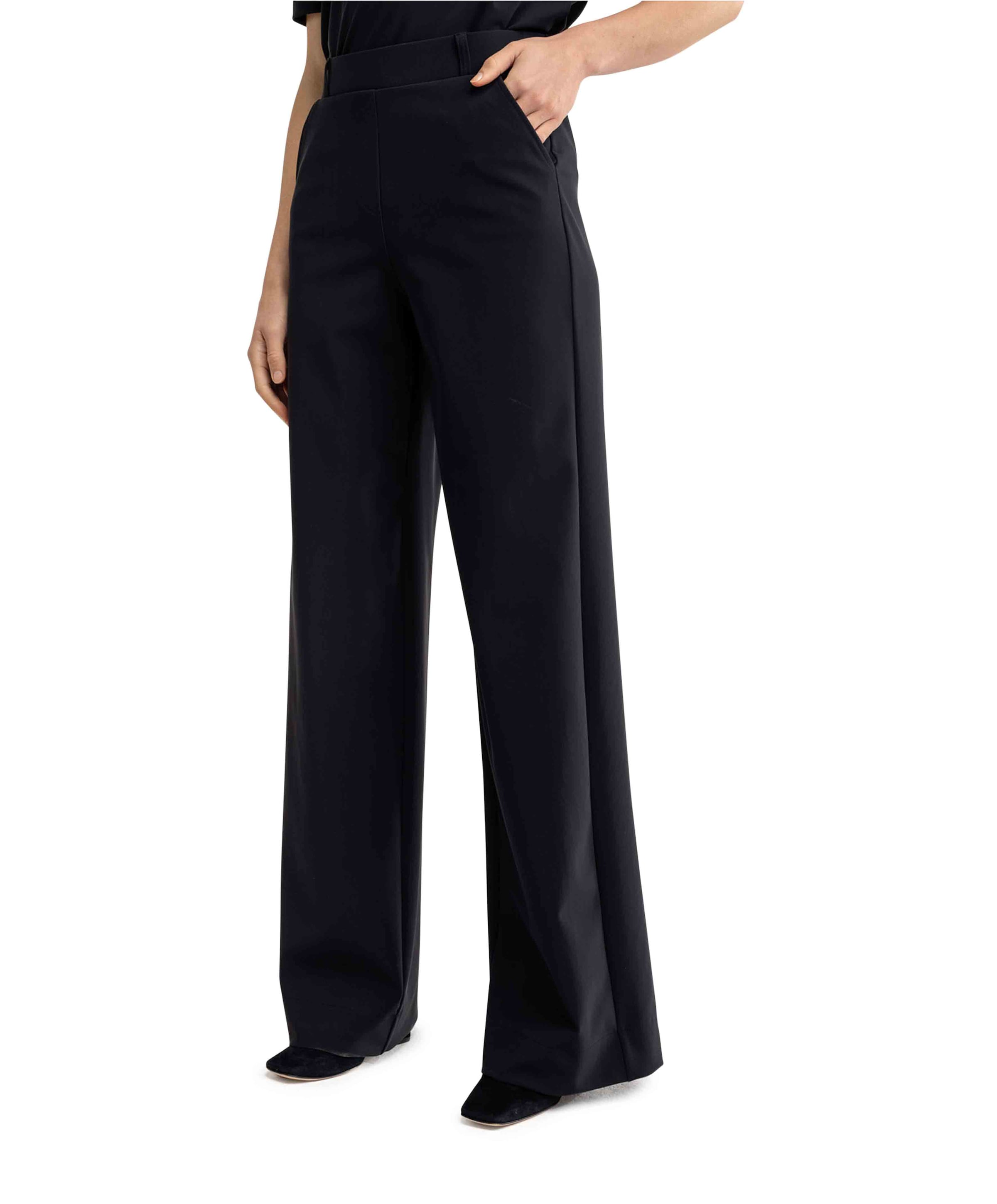 Lexie LONG bonded trousers dames broek zwart