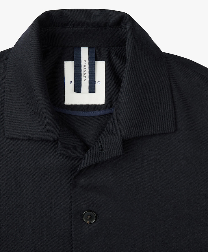 Heren overshirt blauw