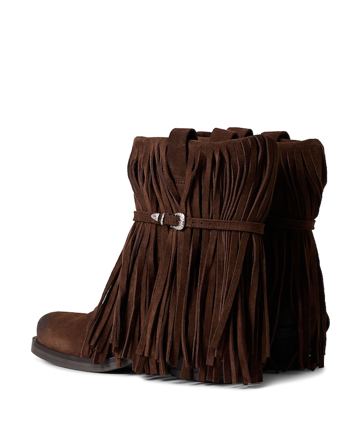 Dallas Boot Fringe dames laarzen bruin