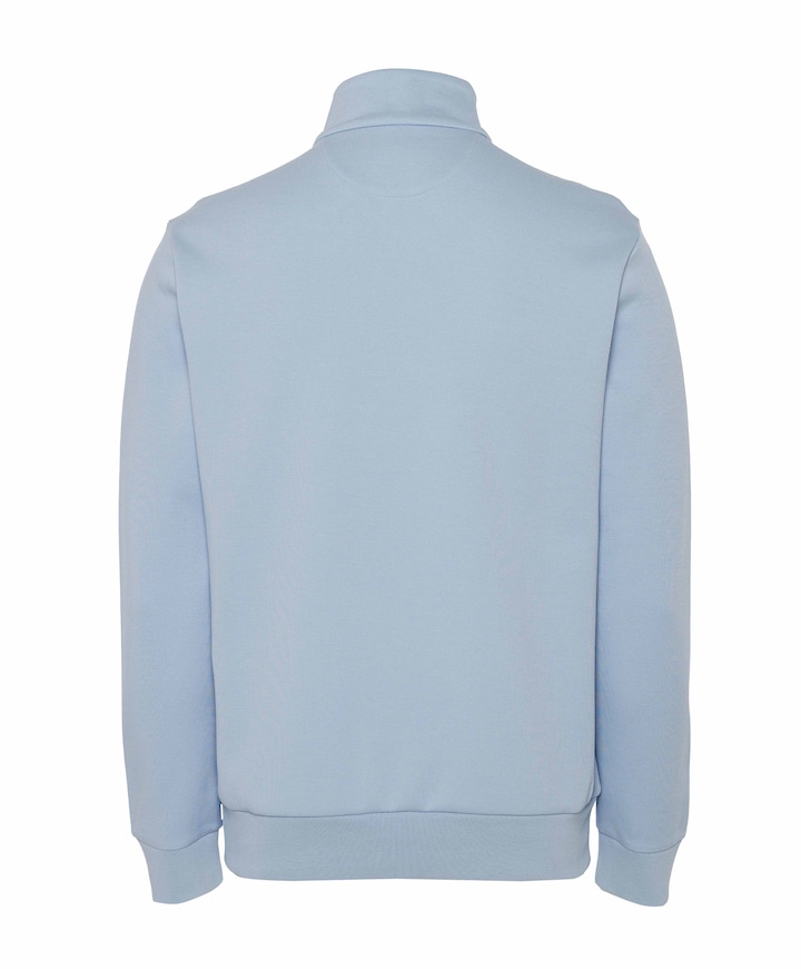 Heren trui met rits blauw