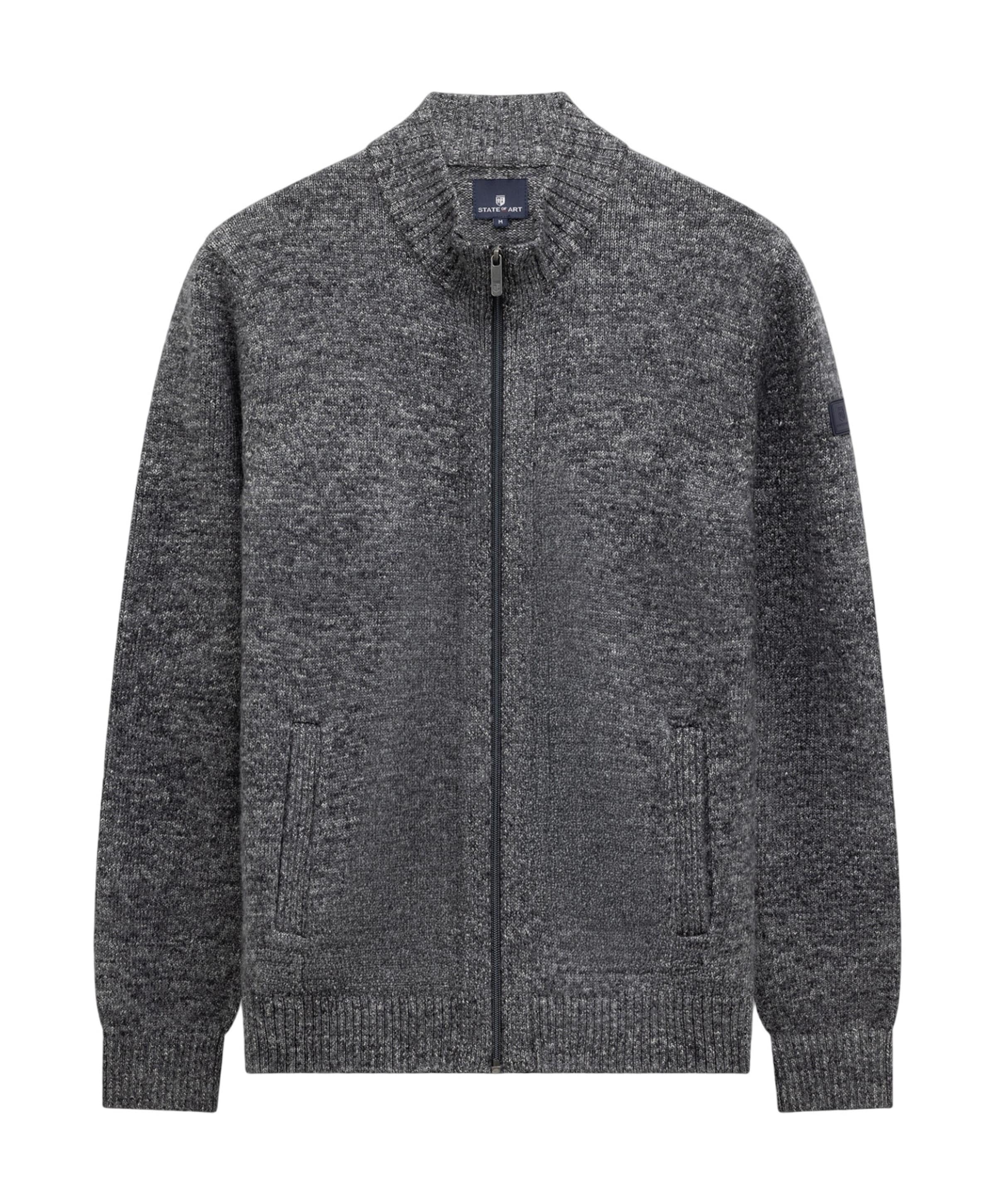 Heren vest grijs
