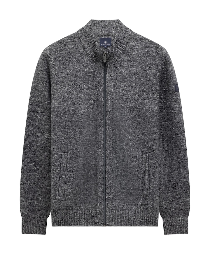 Heren vest grijs