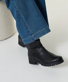 dames enkellaarzen zwart