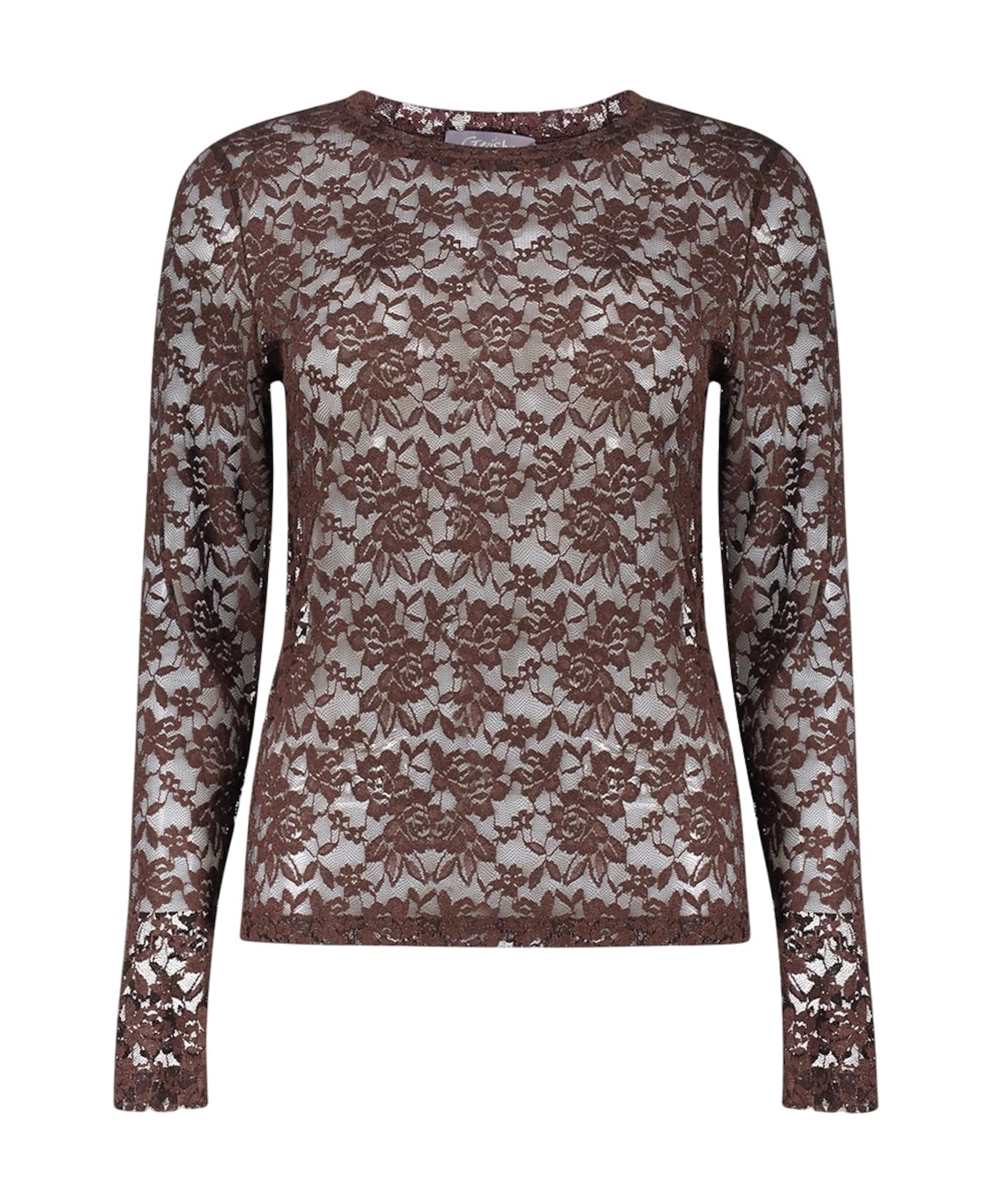 Dames blouse bruin
