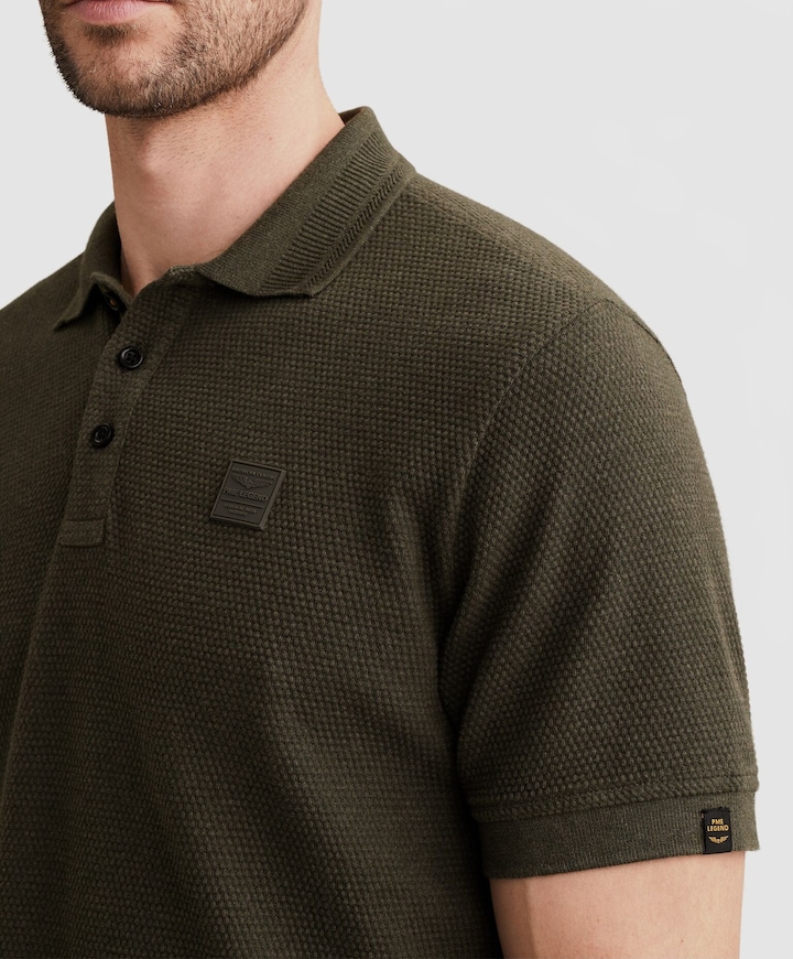 Heren polo grijs
