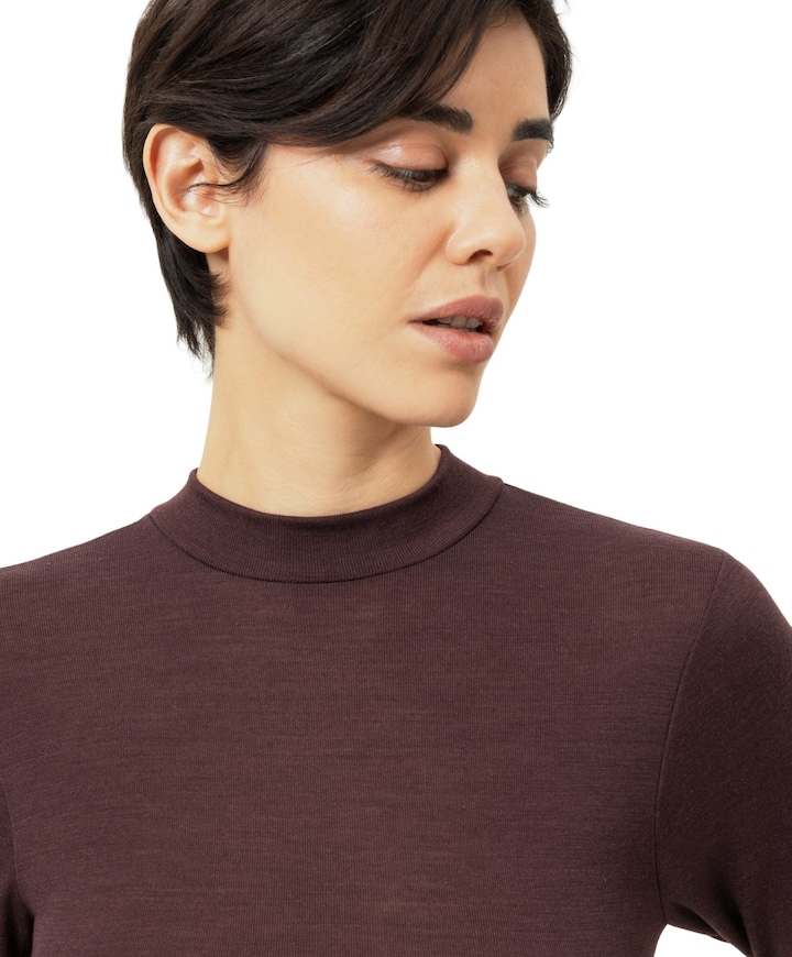 Dames T-shirt bordeaux
