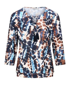 Dames longsleeve blauw