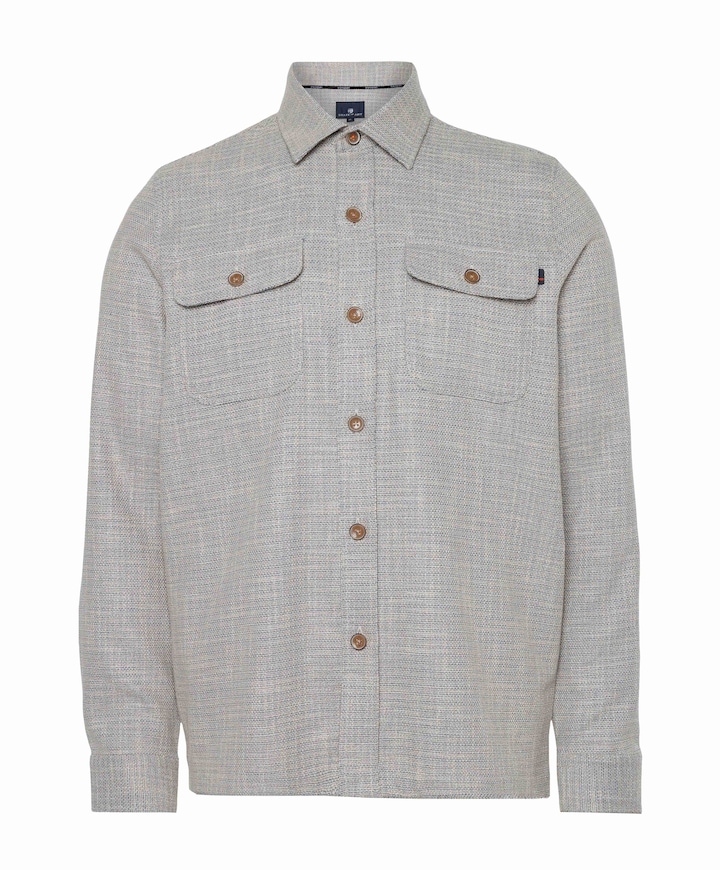 Heren overshirt blauw
